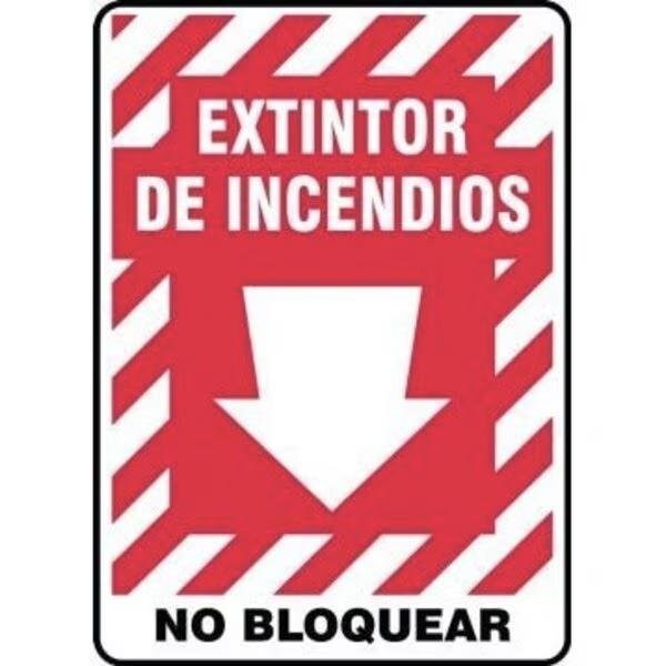 Accuform Safety Sign FIRE EXTINGUISHER DO SHMFXG456XP SHMFXG456XP - main